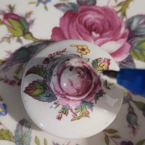 Vintage 1930s 40s Johnson Brothers Windsor, Ware England Floral Bouquet Serving - Picture 10 of 10